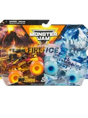 Monster Jam Fire & Ice Dual Pack – Zombie & Northern Nightmare